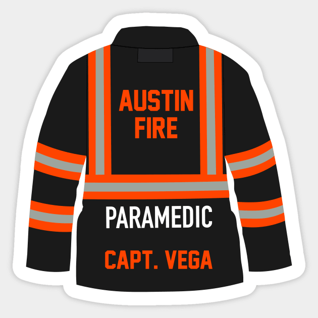 9-1-1 LONESTAR - CAPTAIN VEGA - PARAMEDIC Sticker by emilybraz7